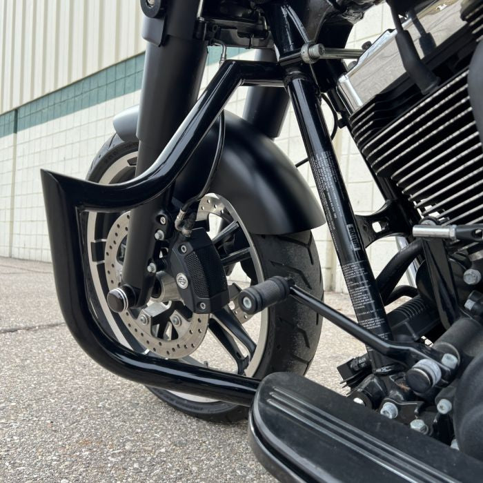 Black Havoc Engine Guard / Crash Bar Harley® Touring from HOGWORKZ on black bike