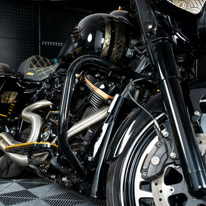 black engine guard harley touring