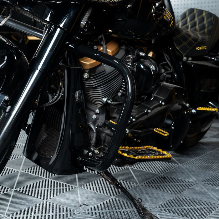 black engine guard for harley touring