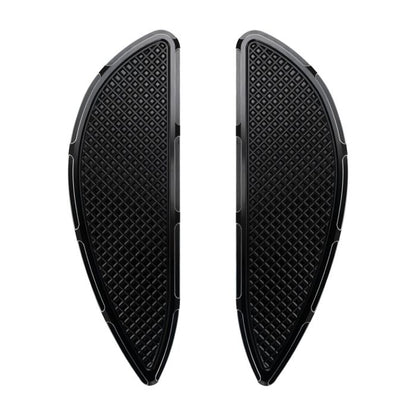 HOGWORKZ® Black Heaterz Driver Floorboards for Harley® Touring & Softail front