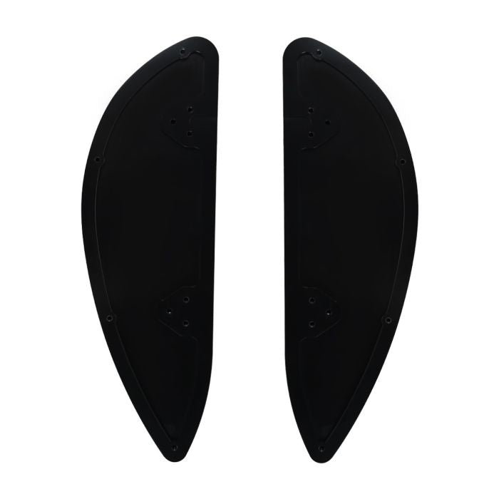 HOGWORKZ® Black Heaterz Driver Floorboards for Harley® Touring & Softail back
