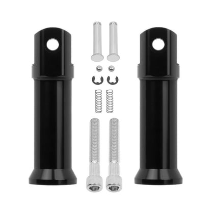 Black Passenger Peg Support Kit for Harley® Softail