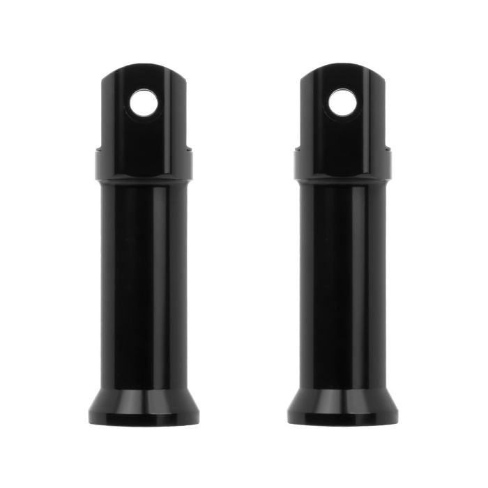 Black Passenger Peg Support Kit for Harley® Softail front