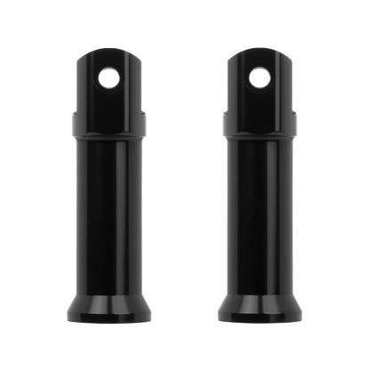 Black Passenger Peg Support Kit for Harley® Softail front