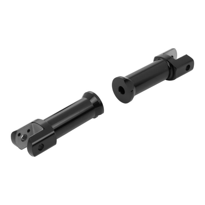 Black Passenger Peg Support Kit for Harley® Softail pair
