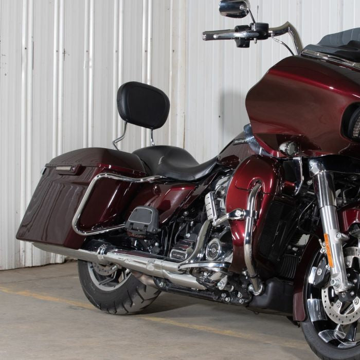 Detachable Harley-Davidson® Sissy Bar on twisted cherry Road Glide from HOGWORKZ®