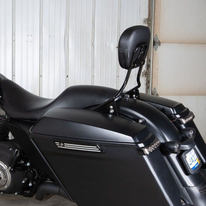 Detachable Harley-Davidson® Sissy Bar backrest on Street Glide from HOGWORKZ® angle
