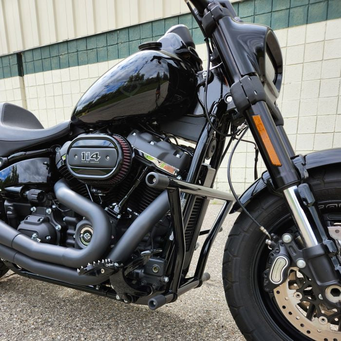 Black Highway Peg Two Step Crash Bar for Harley® Softail '18-'24