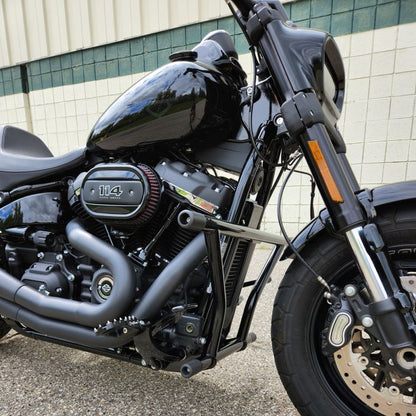 Black Highway Peg Two Step Crash Bar for Harley® Softail '18-'24