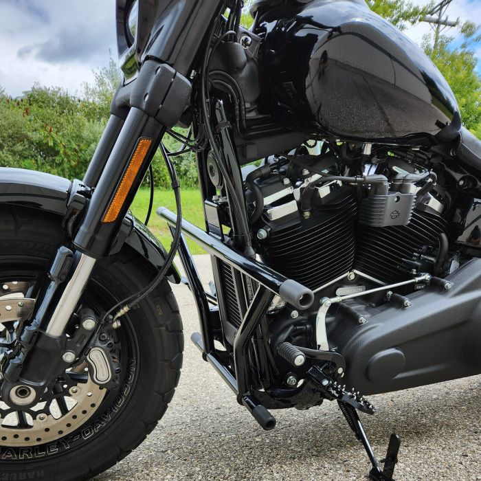 Black Highway Peg Two Step Crash Bar for Harley® Softail '18-'24