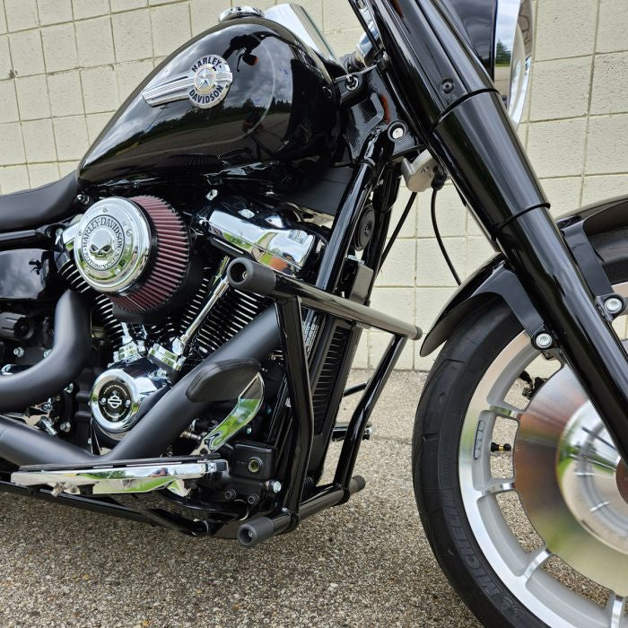 Black Highway Peg Two Step Crash Bar for Harley® Softail '18-'24