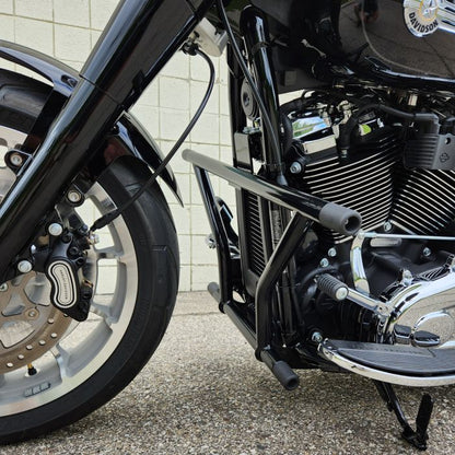 Black Highway Peg Two Step Crash Bar for Harley® Softail '18-'24