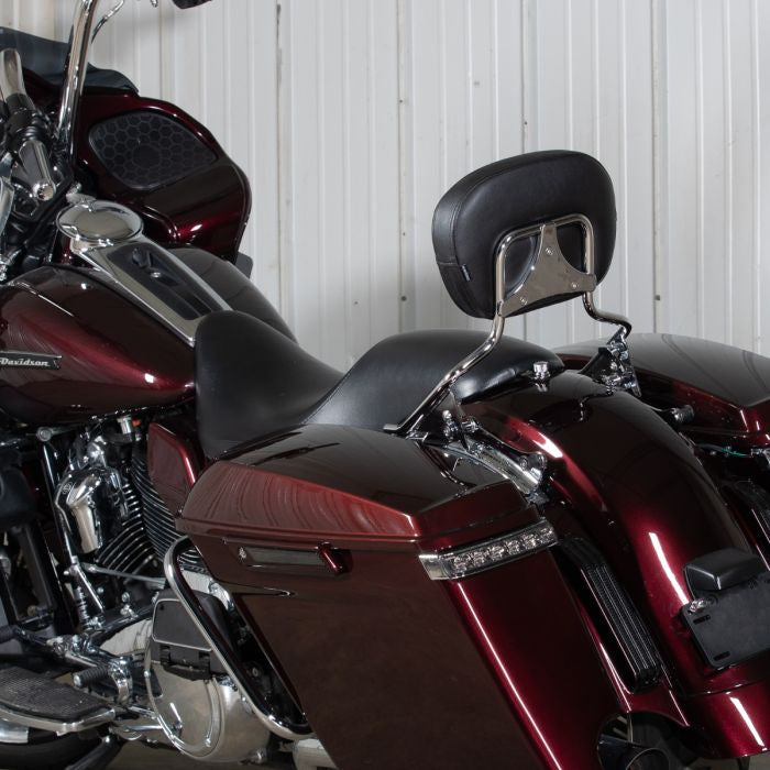 Detachable Shorty Sissy Bar backrest for Harley-Davidson® Touring motorcycles from HOGWORKZ® on road glide
