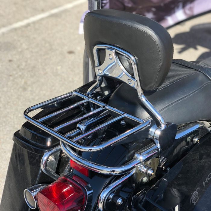 Chrome Detachable Sissy Bar / Luggage Rack for Harley® Touring '97-'08