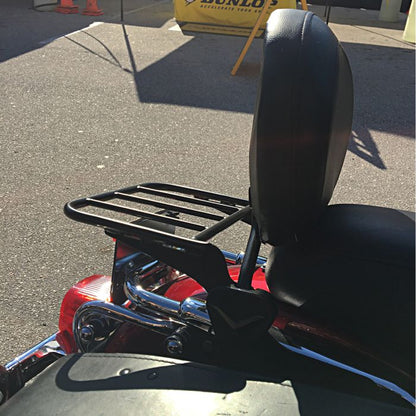 Black Detachable Sissy Bar / Luggage Rack for Harley® Touring '97-'08