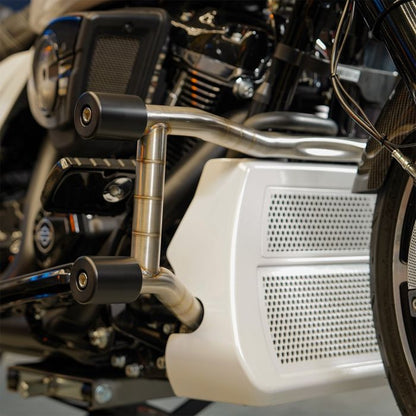 HOGWORKZ® Stainless Double Barrel Performance Engine Guard for Harley® Touring side