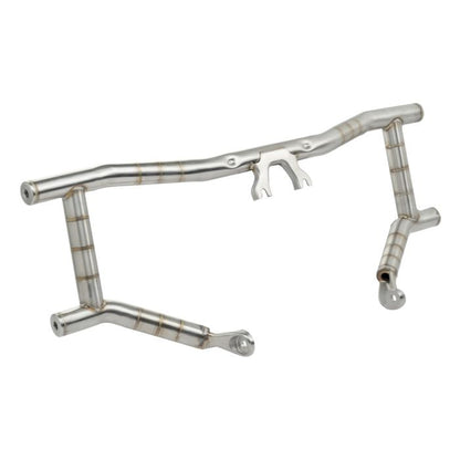 HOGWORKZ® Stainless Double Barrel Performance Engine Guard for Harley® Touring angle