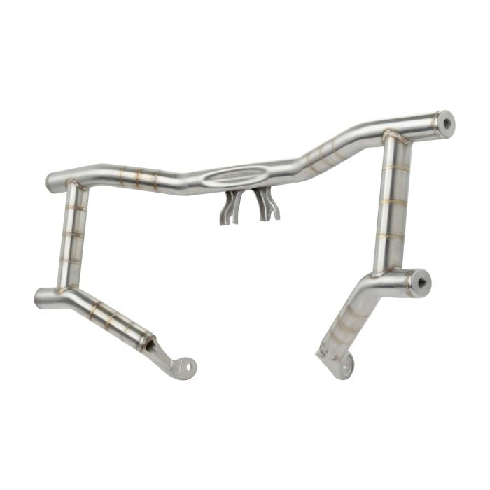HOGWORKZ® Stainless Double Barrel Performance Engine Guard for Harley® Touring angle