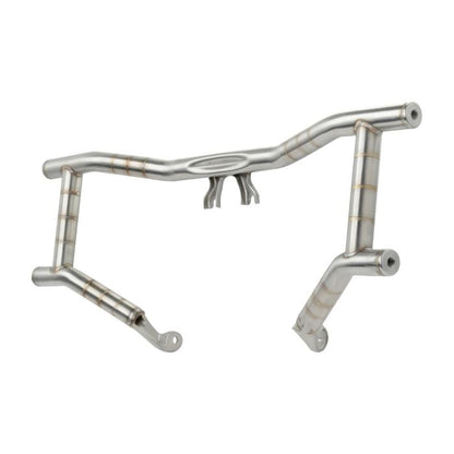 HOGWORKZ® Stainless Double Barrel Performance Engine Guard for Harley® Touring angle