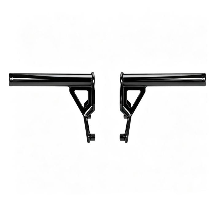 Black Passenger Peg Crash Bar / Frame Slider for Harley® Softail without slider back