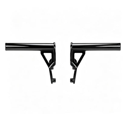 Black Passenger Peg Crash Bar / Frame Slider for Harley® Softail without slider back