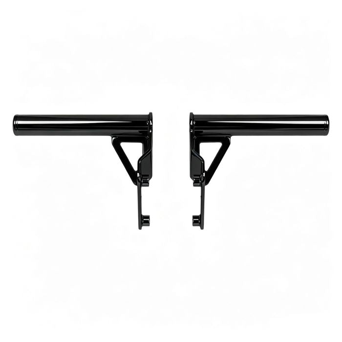 Black Passenger Peg Crash Bar / Frame Slider for Harley® Softail without slider