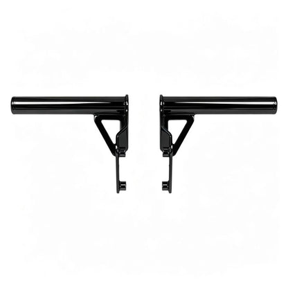Black Passenger Peg Crash Bar / Frame Slider for Harley® Softail without slider