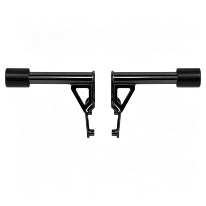 Black Passenger Peg Crash Bar / Frame Slider for Harley® Softail