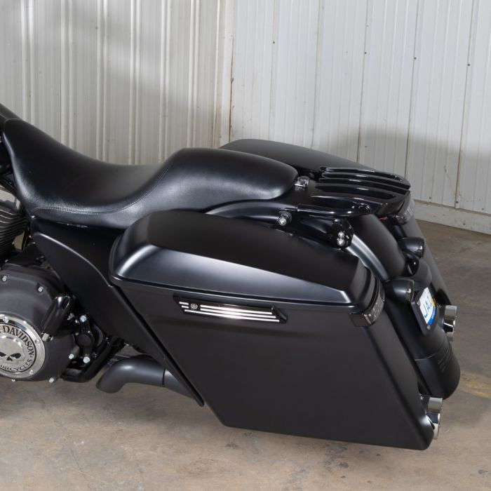 Black Detachable Stealth B2 Luggage Rack for Harley® Touring '09-'26