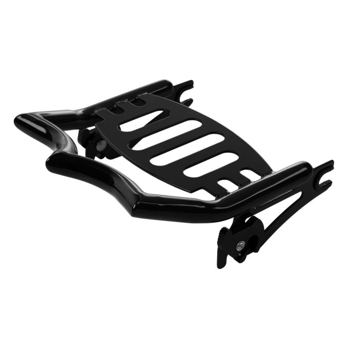 Black Havoc Luggage Rack for Harley® Touring from HOGWORKZ angle