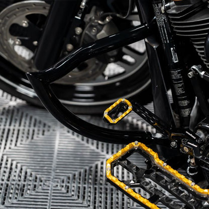 HOGWORKZ Black Chopped Havoc Engine Guard / Crash Bar for Harley® Touring