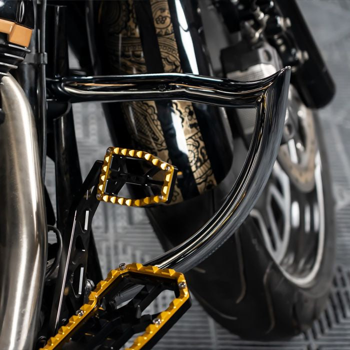 Chrome Chopped Havoc Engine Guard / Crash Bar for Harley® Touring from HOGWORKZ on bike