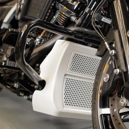 Black Chopped Engine Guard for Harley® Touring  from HOGWORKZ close