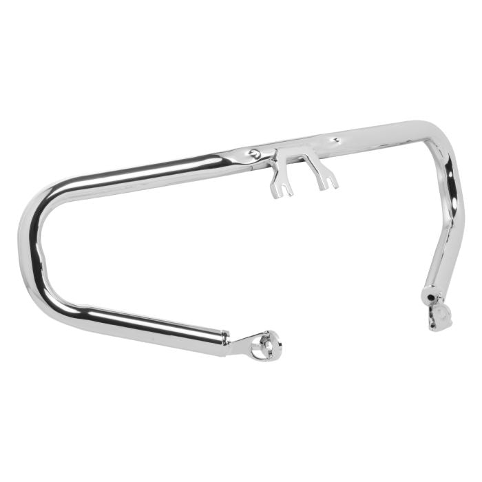 Chrome Chopped Engine Guard for Harley® Touring from HOGWORKZ left angle