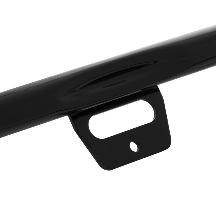 Black Lower Vented Fairing Engine Guard for Harley® Softail close up