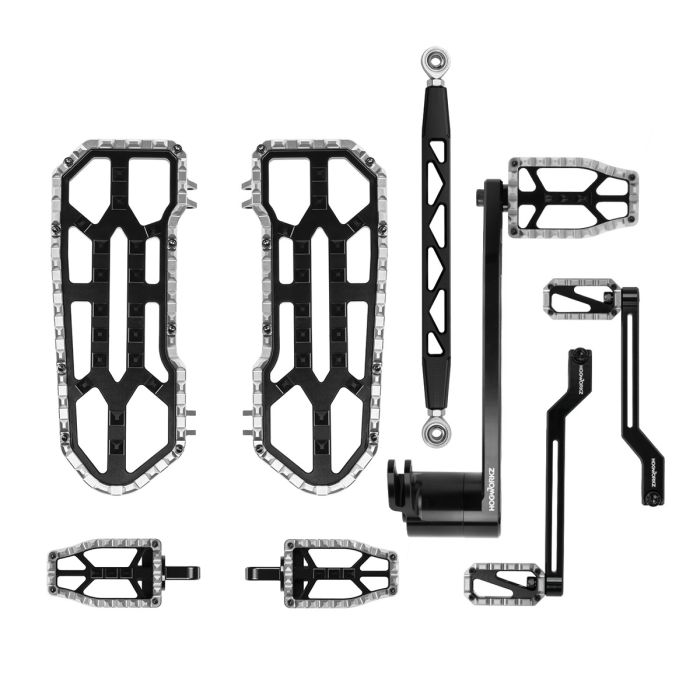 HOGWORKZ® Silver Performance MX Floorboard / Foot Control Kit for Harley® Touring