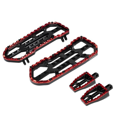 HOGWORKZ® Red Performance MX Floorboard / Foot Control Kit for Harley® Touring