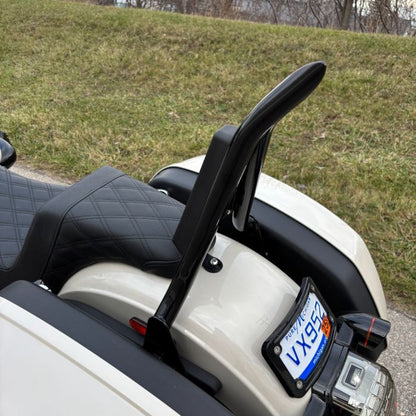 Black Havoc Sissy Bar Backrest for Harley® Low Rider / Sport Glide from HOGWORKZ on bike side