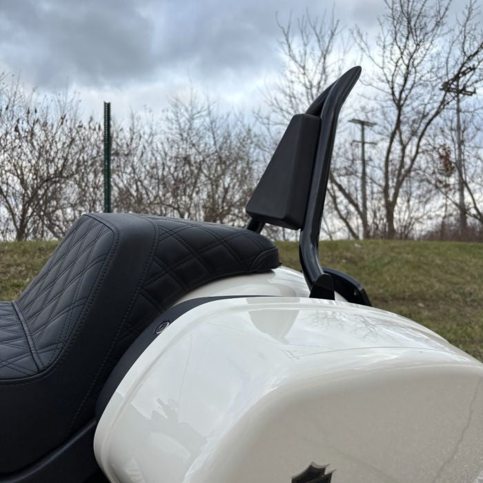 Black Havoc Sissy Bar Backrest for Harley® Low Rider / Sport Glide from HOGWORKZ on harley