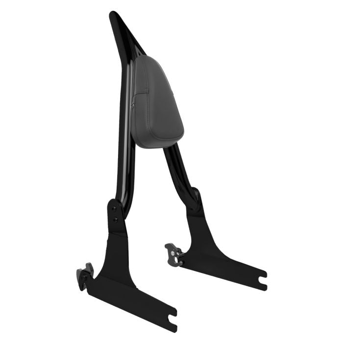 Black Detachable Havoc Sissy Bar Backrest for Harley® Dyna from HOGWORKZ angle