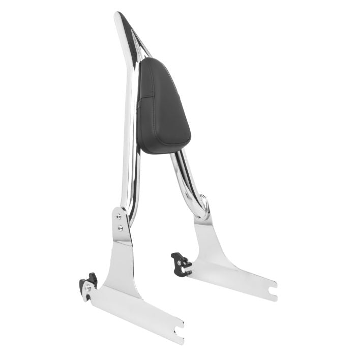 Chrome Detachable Havoc Sissy Bar Backrest for Harley® Dyna from HOGWORKZ angle