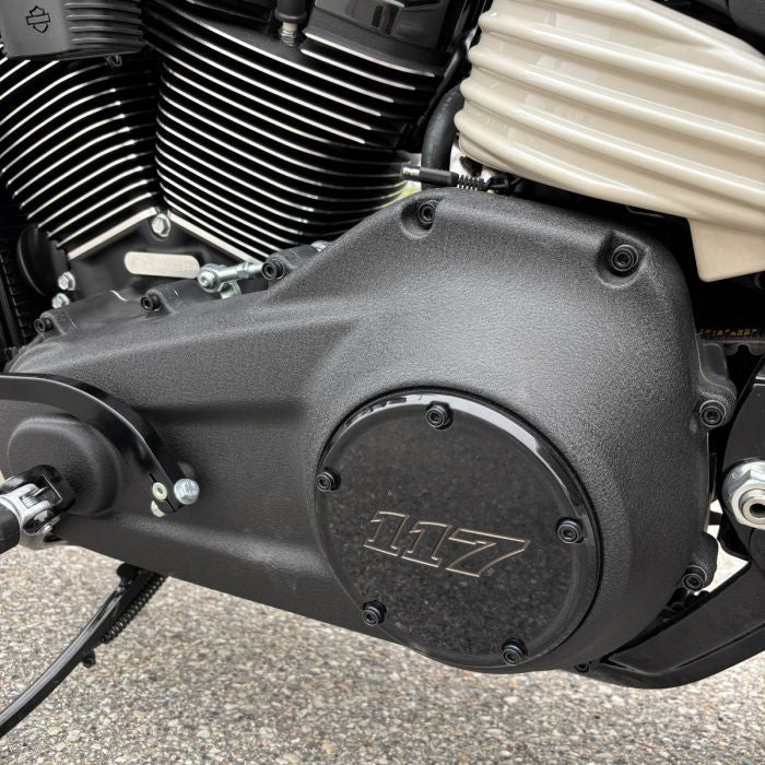 HOGWORKZ® Full black Engine Bolt Kit for M8 Harley® Touring & Softail on bike