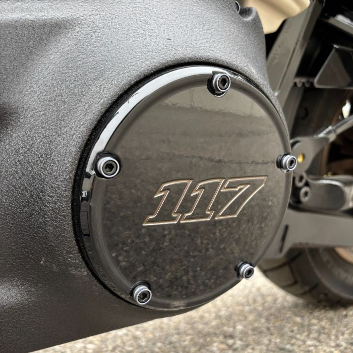 HOGWORKZ® Full silver Engine Bolt Kit for M8 Harley® Touring & Softail on bike