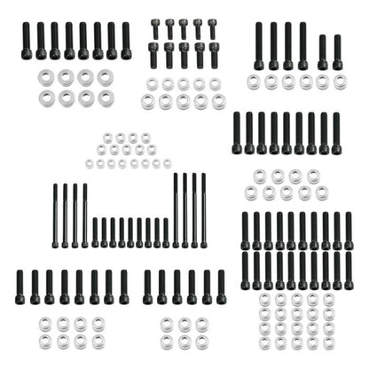 HOGWORKZ® Full silver Engine Bolt Kit for M8 Harley® Touring & Softail on
