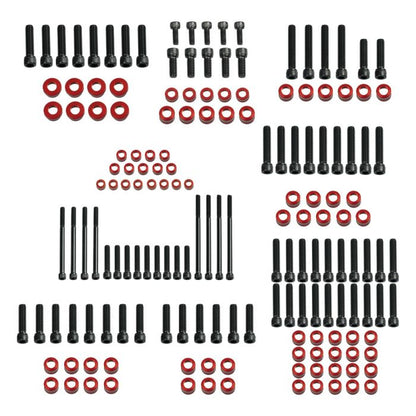 HOGWORKZ® Full red Engine Bolt Kit for M8 Harley® Touring & Softail