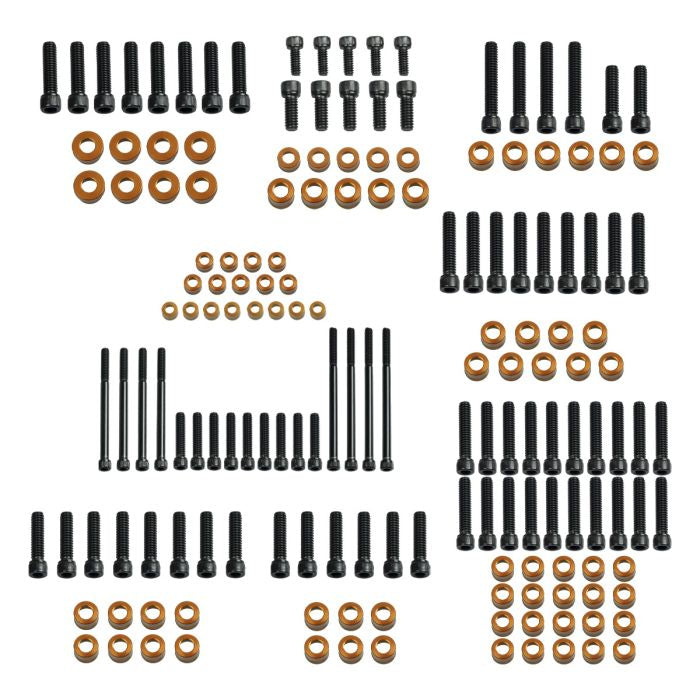 HOGWORKZ® Full otange Engine Bolt Kit for M8 Harley® Touring & Softail