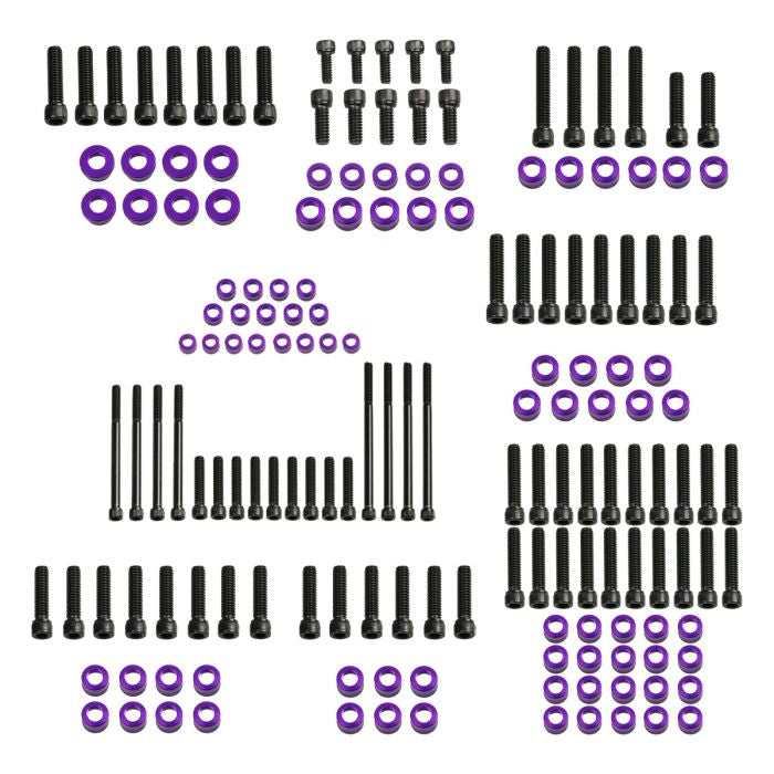 HOGWORKZ® Full Purple Engine Bolt Kit for M8 Harley® Touring & Softail all