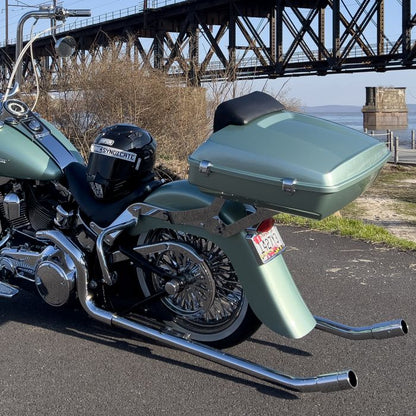 Chrome Two-Up Tour Pack Mount for Harley® Softail Deluxe / Heritage from HOGWORKZ on vicla