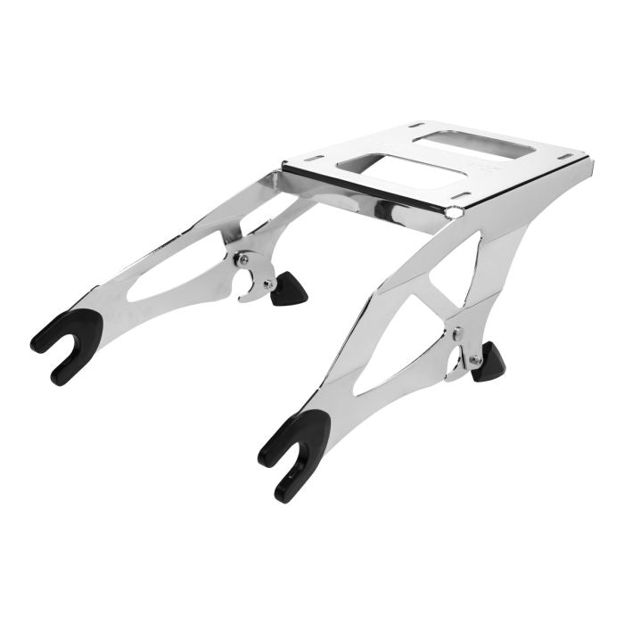 Chrome Two-Up Tour Pack Mount for Indian® Touring from HOGWORKZ right angle