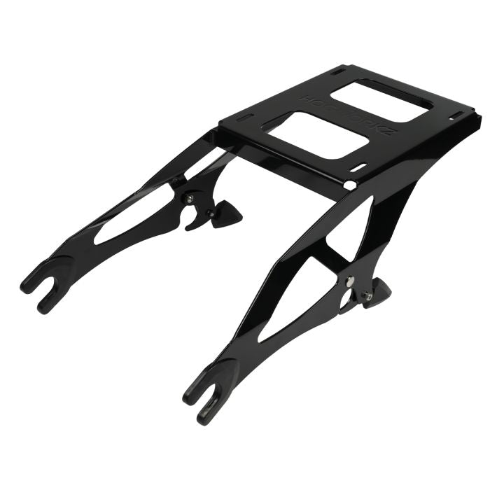 Black Two-Up Tour Pack Mount for Indian® Touring from HOGWORKZ angle